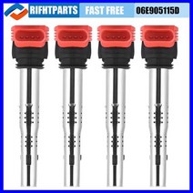 RIGHTPARTS 4x 06E905115 06E905115E 자동차 점화 코일 폭스바겐 제타 골프 파사트 티구안용 아우디 A3/4/5/6/7/8 TT Q3/5 R8 07K9057, 1pcs