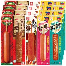 [다만세푸드]의성마늘프랑크4+갈비맛4+숯불구이맛후랑크4+톡소시지4+불고기맛후랑크4 70g 20개/편의점 핫바 소세지