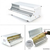 랩내장형 수동 랩핑기 랩포장기 랩커터기 45.5x25x17cm 1p, 상세페이지 참조, 상세페이지 참조