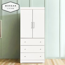 모건리빙 제이810 쓰리서랍옷장, 화이트