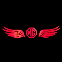 자동차 후면 앞 유리 스티커 야간 경고 엠블럼 배지 스타일링 MG Trophy 용 반사 접착제 데칼 외관 장, 03 for MG wings