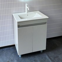 라비앙 탬바 매립형 욕실하부장 500mm / 화이트 샌드베이지 웜그레이(수전팝업트랩은 선택사양), 탬바 500_샌드베이지, /수전필요없음, 팝업트랩필요없음, 1개