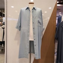 안지크 NC12 기본카라 롱 블라우스 셔츠 DF2BL5520