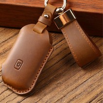 다크블랙 네이비 유격방지 레더 KA4키홀더 키커버 세단 영업차 드라이브 차, 정자체(대소문자), 블랙 브라운 TK-17