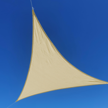 썬키다 HDPE 메쉬 그늘막 썬쉐이드, 3.6m x 3.6m x 3.6m 삼각, 베이지