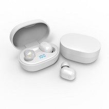 SMABAT 무선 블루투스5.0 이어폰TWS 자동 페어링 안드로이드 애플 겸용 블랙+화이트, 화이트, SMABAT001