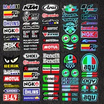 바이크스티커 오토바이 레이싱 베스파 브램보 아크라포빅 KTM 스티커데칼 카킹즈, (10)