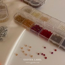 초보용 비즈공예세트 비즈만들기 키트 목걸이 반지 팔찌 입문용, 1세트, 누름볼+올챙이캡SET(골드)