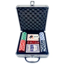 카지노칩 세트 국제규격 숫자칩 세븐 카드 포커칩 게임칩 100pcs, 카지노칩 세트 100pcs