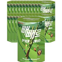 롯데 Pepero 녹차 빼빼로 하남그린티 운동회 초등학생 편의점 간식 탕비실 사무실 등산 막대과자 132g, 23개