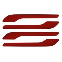 Tesla Model 3 2021 액세서리 용 자동차 도어 핸들 랩 커버 탄소 섬유 ABS 보호대 스티커 Model3 Model Y 3 For Auto, 매트 레드