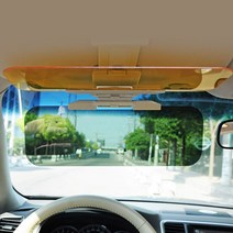 bob 차량용 썬바이저 자외선차단 운전석 햇빛가리개 차양용품 시력보호 나이트비전 폴드 바이져, 클리어썬바이저_옐로우