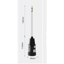 2 in 1 토양 수분 pH 3-8ph 분석기 산도 테스터 금속 흙 습도 측정기 8, 150mm 프로브, 1개