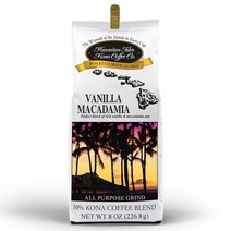 하와이안 아일스 코나 커피 바닐라 마카다미아 그라운드 226.8g x 4팩 하와이 Hawaiian Isles Kona Coffee, All Purpose Grind