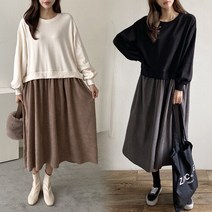 아이우먼 위쉬몰 GR 맨투맨스웨이드원피스(B213H108) 빅사이즈