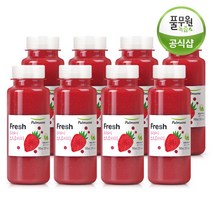 [풀무원녹즙] 프레시 스무디 딸기주스 스트로베리주스190mlx8병, 1세트, 190ml