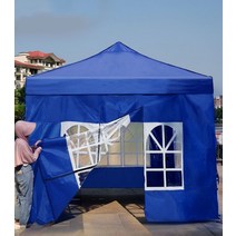야외 천막 농막 이동식 간이 창고 소형, 11. 3x4.5 흑강왕 삼면 둘레 【빨간색 비고】【기