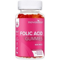 노브민스 노보민스 Folic Acid Gummies 비건 엽산 노보민제 젤리 3개월분 1팩