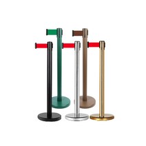 폴리스라인 지지대 바리케이트 가드레일 우산식지주대, 흑막대 2미터