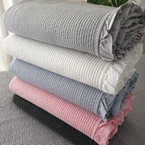 두에 60수 천연염색 피그먼트 줄누비이불 싱글/퀸, 연그레이