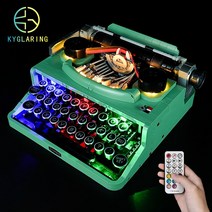 타자기 레트로타자기 인테리어소품타자기Kyglaring-Led 조명 세트 아이디어용 DIY 장난감 21327 기계식, 한개옵션2, 02 RC Version, 한개옵션1