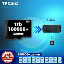 레트로게임 오딘 2 프로 메모리용 TF 카드 모든 에뮬레이터 사전 설치 레트로 게임 PS2 PSP 휴대용 콘솔 휴대용 512G 1T Rp3 플러스, 13.7 64G AND BOX
