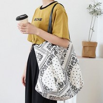 (GTS53171)페이즐리 빅 숄더백(아이보리) 에코백