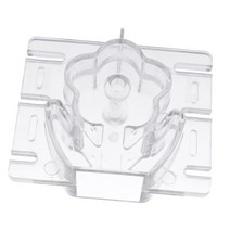 DIY 꽃 모양 플라스틱 캔들 금형, 7x3.4x8cm, 클리어