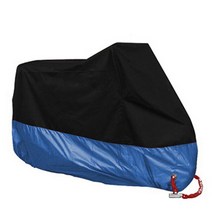 오토바이 스쿠터용 방수 방진 UV 차단 패브릭 커버 야외 및 실내 내마모성 사계절 덮개 190T, 08 Blue_05 3XL