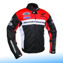 오토바이 라이더 자켓/바이크 혼다 야마하 스즈키 빅스 투어러 자켓/프로텍터 안전 엑티브 보호대/골드윙 cbr 실버윙 ATV 엑시브 티맥 시그너스 크루져 코맷 슈트/방풍 발수 기능, Type1: 혼다 펄서(레드), L