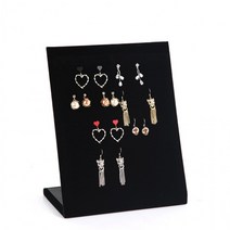 귀걸이 악세사리 진열대 사각 고급 엑세서리 진열매대, 색상/블랙