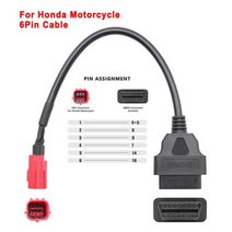 호환 스카니아 벤츠 볼보 트럭 튜닝 KTM OBD 2 연장 케이블 OBD2 커넥터 오토바이 Motobike For YAMAHA HONDA Moto SUZUKI Ducati Kawa, For Honda 6pin