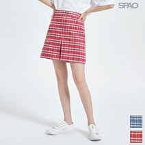 스파오 썸머 체크 미니 스커트 SPWH924G31