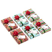 Hallmark 10.2cm4인치 기프트 카드 홀더레드 및 그린 플레이드 홀리 