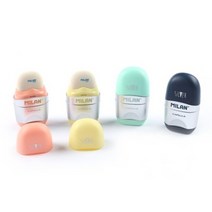 밀란 실버캡슐 연필깎이+지우개(랜덤)