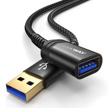 엠비에프 USB 2.0 A M B M 고급 쉴드 케이블, 3개, 1.8m