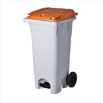 일음쇼핑^^m음식물쓰레기통 페달부착 120P 수집함 처리 대형 업소용 아파트 잔반거 잔반일medi^^, ab^^선택없는
