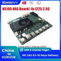 산업용 컴퓨터 PC 미니 n5105 nas itx 마더보드 소프트 라우팅 4lan 인텔 i225-v b3 2.5gbps 2m.2 nvme 6sata3.0 hdmi2.0 dp, 셀러론 n5105, 32GB DDR4 1TB NVMe