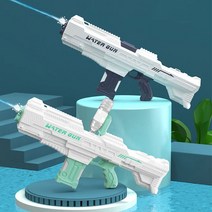 라푸유 전동물총 화이트시리즈 파워샷 박하 여름인싸템 물놀이용품 물축제 인기템 자동연속 [재고있음/빠른출고]+[라푸유 사은품], 블루