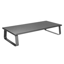 600X260mm 모니터받침대 블랙 최대32인치 1단받침대 최대하중 20kg 파티클보드