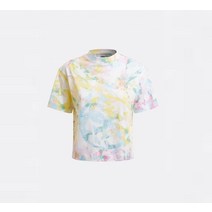게스 여성 Activewear 멀티컬러 크롭 반팔티 YM8K1311