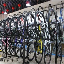 매장 자전거 거치대 보관 진열대 스탠드 대형 주차대, 총길이 2.4M(단면)-8대 거치