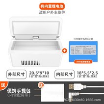 인슐린냉장고 미니 휴대용 가정용 차량 usb 충전식 소형 빠른 냉동 자동차 소형 RVN469, 화이트