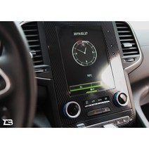 제트비 올뉴 말리부 SM6 BMW 벤츠 카본 데칼 차량용 실내외 5D 튜닝 스티커 몰딩, 1개, SM6 네비8.7인치-기본