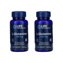 라이프 익스텐션 L-글루타민 500mg 베지 캡슐 100개입 [2통] L-Glutamine