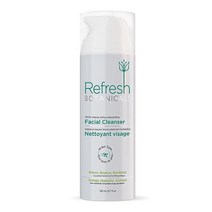 REFRESH BOTANICALS 안티에이징 페이스 워시 오가닉 자연 비건 페이셜 클렌저 여성 남성용 진정 안전 - 오이 168.6ml(5.7온스), Cucumber_150mL