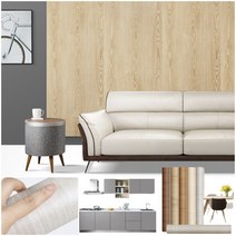 원목 시트지 접착식 스티커 방식 장롱 가구 주방 오래된 인테리어 교체 무늬목, 오크베이지