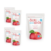 이치비야 동결건조 과일칩 사과(20g) 5개입, 1세트, 동결건조 과일칩 사과 4+1