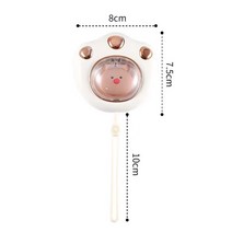 휴대용 미니 핸드 워머 2 1 USB 충전식 조약돌 포켓 모바일 보조베터리 재사용 가능한 전기 겨울 히터 1200, [01] White