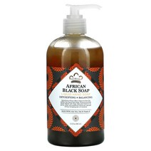 Nubian Heritage African Black Soap Liquid Hand Soap 12.3 fl oz (364 ml), One Color, One Size